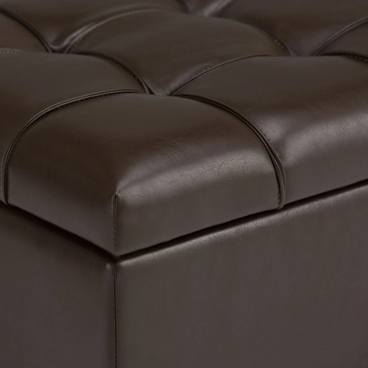 Sienna - Transitional Storage Ottoman Bench - Furniture Home Direct