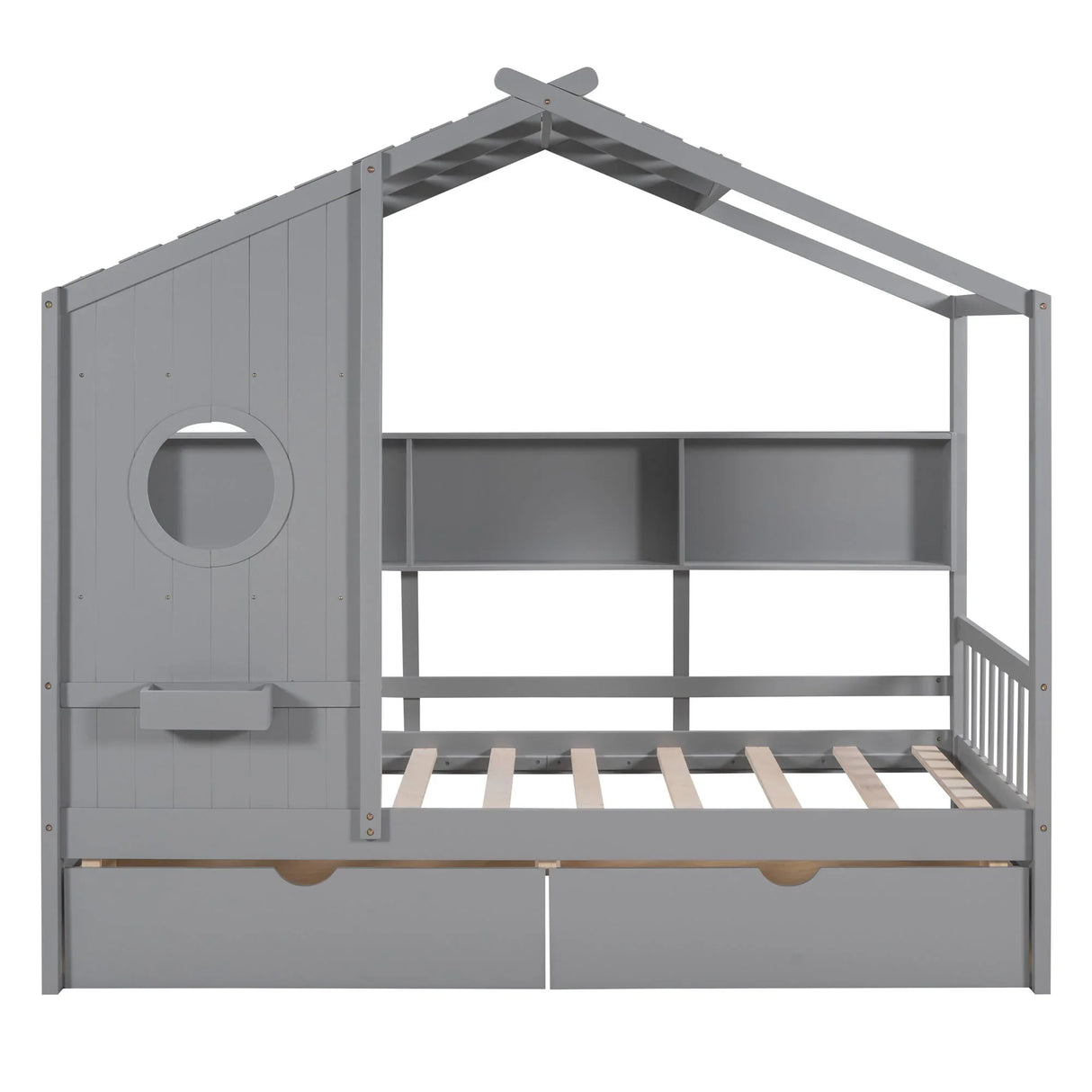 Modern Design House Bed With Storage Shelf - Furniture Home Direct