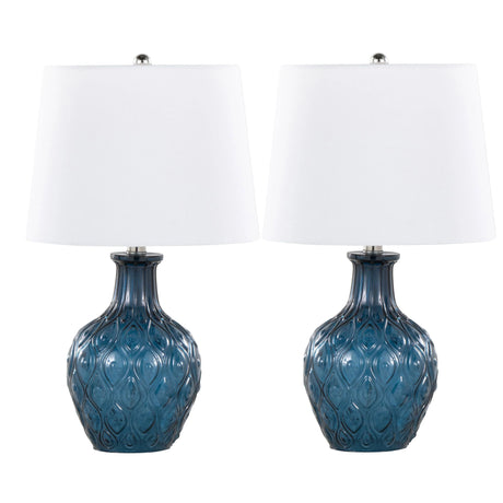 Gloria - Round Contemporary Lamp (Set of 2) - Furniture Home Direct