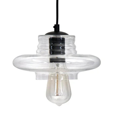 Torus - Saucer Industrial Pendant - Clear - Furniture Home Direct