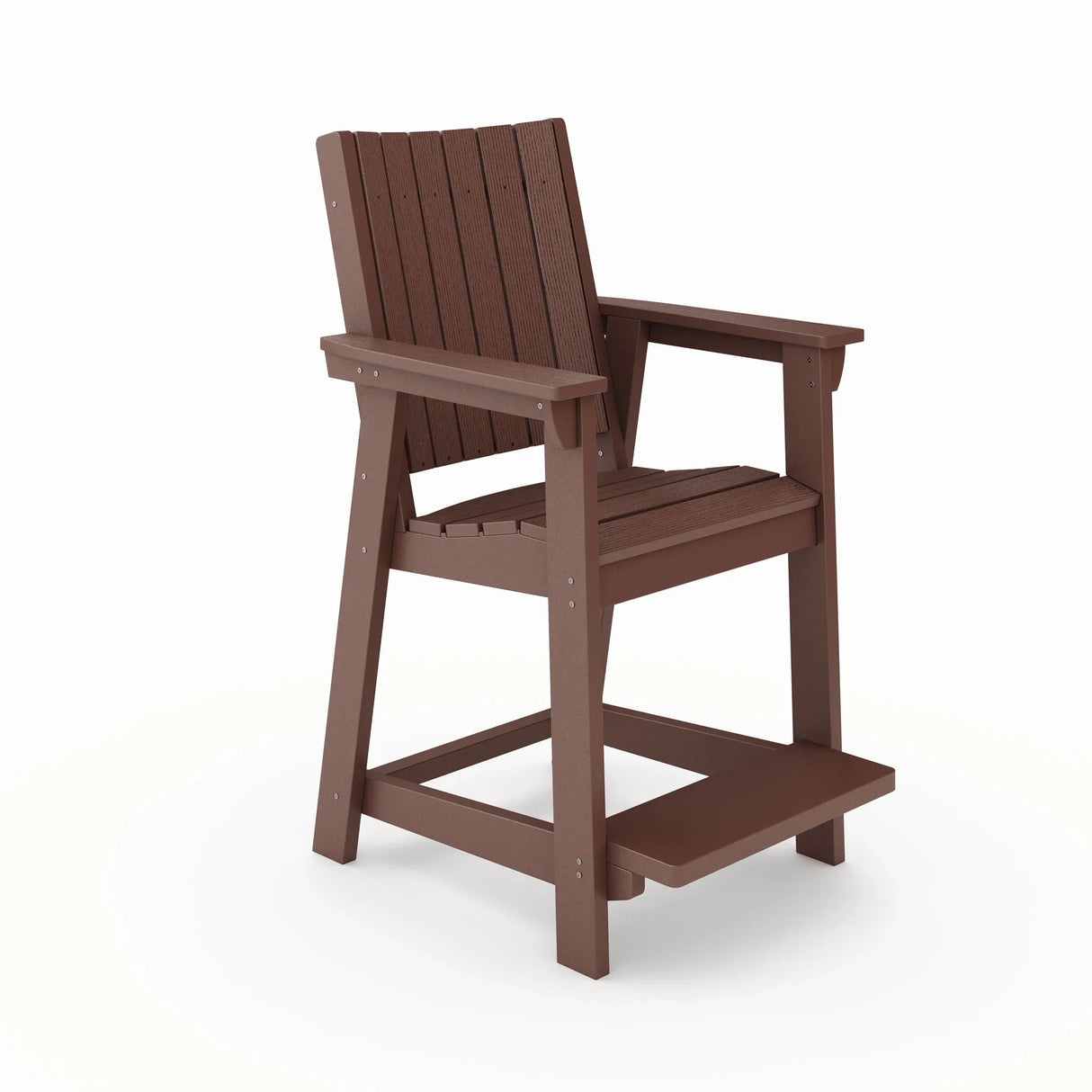 Modern Counter Chair Sleek HDPE Poly Lumber For Dining, Patio, And Garden Comfort - Furniture Home Direct