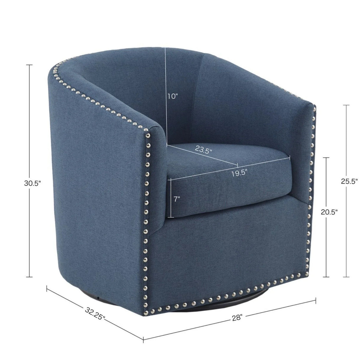 Luxurious Chair With 360 Degree Rotation - Furniture Home Direct