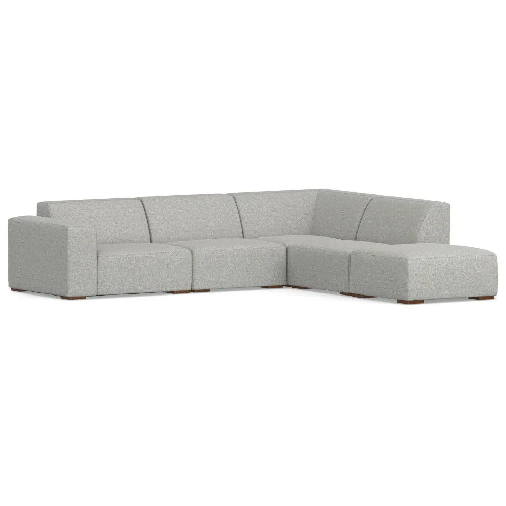 Rex - Handcrafted Sectional Sofa And Ottoman - Furniture Home Direct