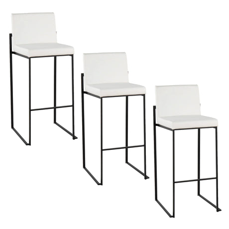 Fuji - Contemporary High Back Barstool Elegant Design - Furniture Home Direct