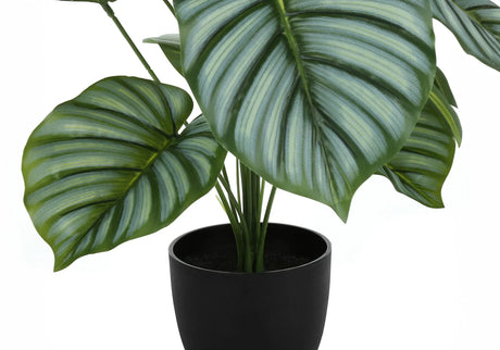 24" Tall, Artificial Plant, Calathea, Indoor, Faux, Fake, Table, Greenery, Potted, Real Touch, Decorative - Green / Black - Furniture Home Direct