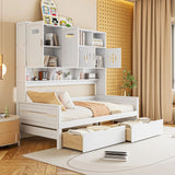 Daybed With All-In-One Cabinet And Shelf - Furniture Home Direct
