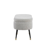 Harvey - Contemporary Storage Bench - Black / Light Gray - Furniture Home Direct