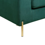Shannon - Velvet Sectional Sofa With Chaise - Furniture Home Direct