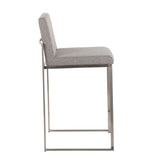 Fuji - Contemporary High Back Counter Stool, Functional Design - Furniture Home Direct