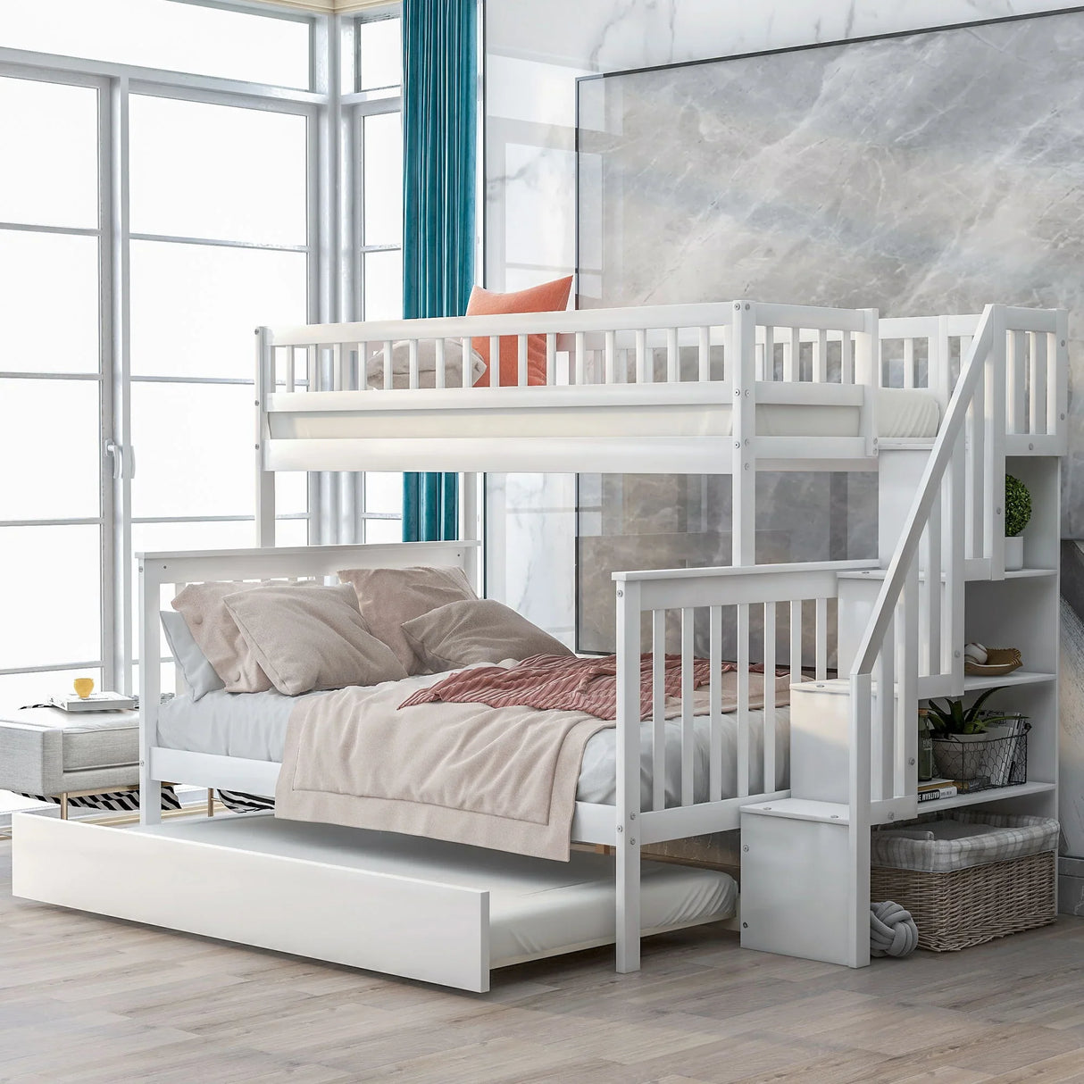 Bunk Bed With Staircase - Furniture Home Direct