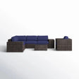 Wicker Seating Group Set With Table And Cushions - Furniture Home Direct