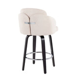 Dahlia - Contemporary Counter Stool Round Footrest (Set of 2) - Furniture Home Direct