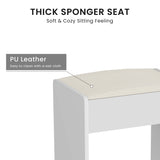 Vanity Table With LED Mirror And Built In Storage White - Furniture Home Direct