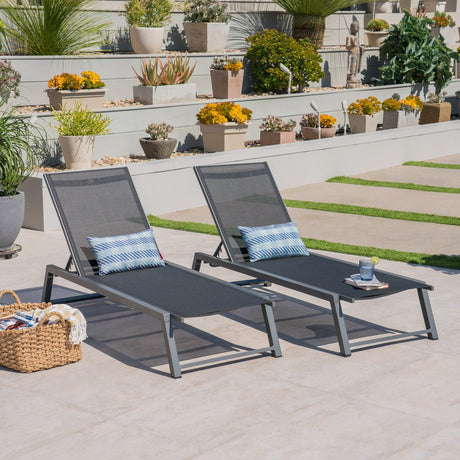 Chaise Lounge Set Of Two - Furniture Home Direct