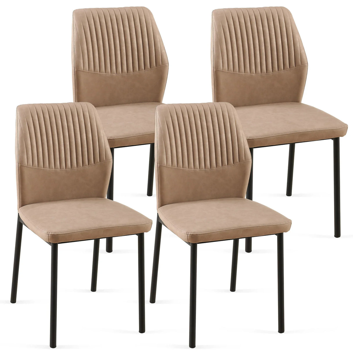 Dining Chairs Living Room Chair Modern Kitchen Armless Side Chair With Metal Legs - Furniture Home Direct