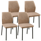 Dining Chairs Living Room Chair Modern Kitchen Armless Side Chair With Metal Legs - Furniture Home Direct