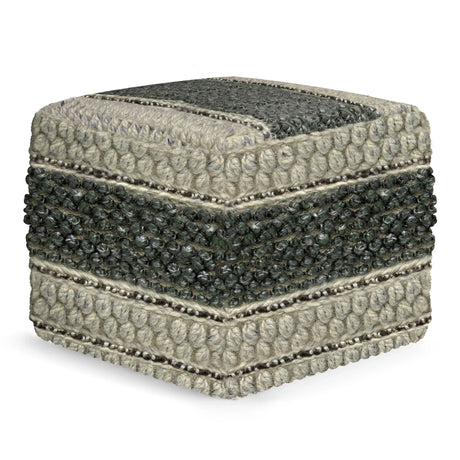 Grady - Handcrafted Square Pouf - Furniture Home Direct