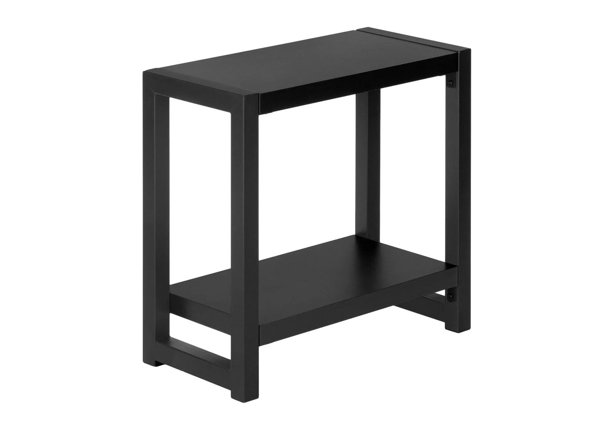 Accent Side Table, Narrow, Small, 2 Tier, Contemporary And Modern - Furniture Home Direct