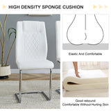 Dining Set 7 Piece Marble Top Table And Chairs White - Furniture Home Direct