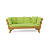 Outdoor Acacia Wood Expandable Daybed With Cushions