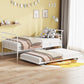 Daybed With Curved Handle Design And Trundle - Furniture Home Direct