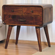 Avora - 3 Drawer Nightstand - Brown - Furniture Home Direct