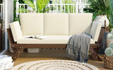 Outdoor Sofa with Adjustable Armrests - Beige - Furniture Home Direct