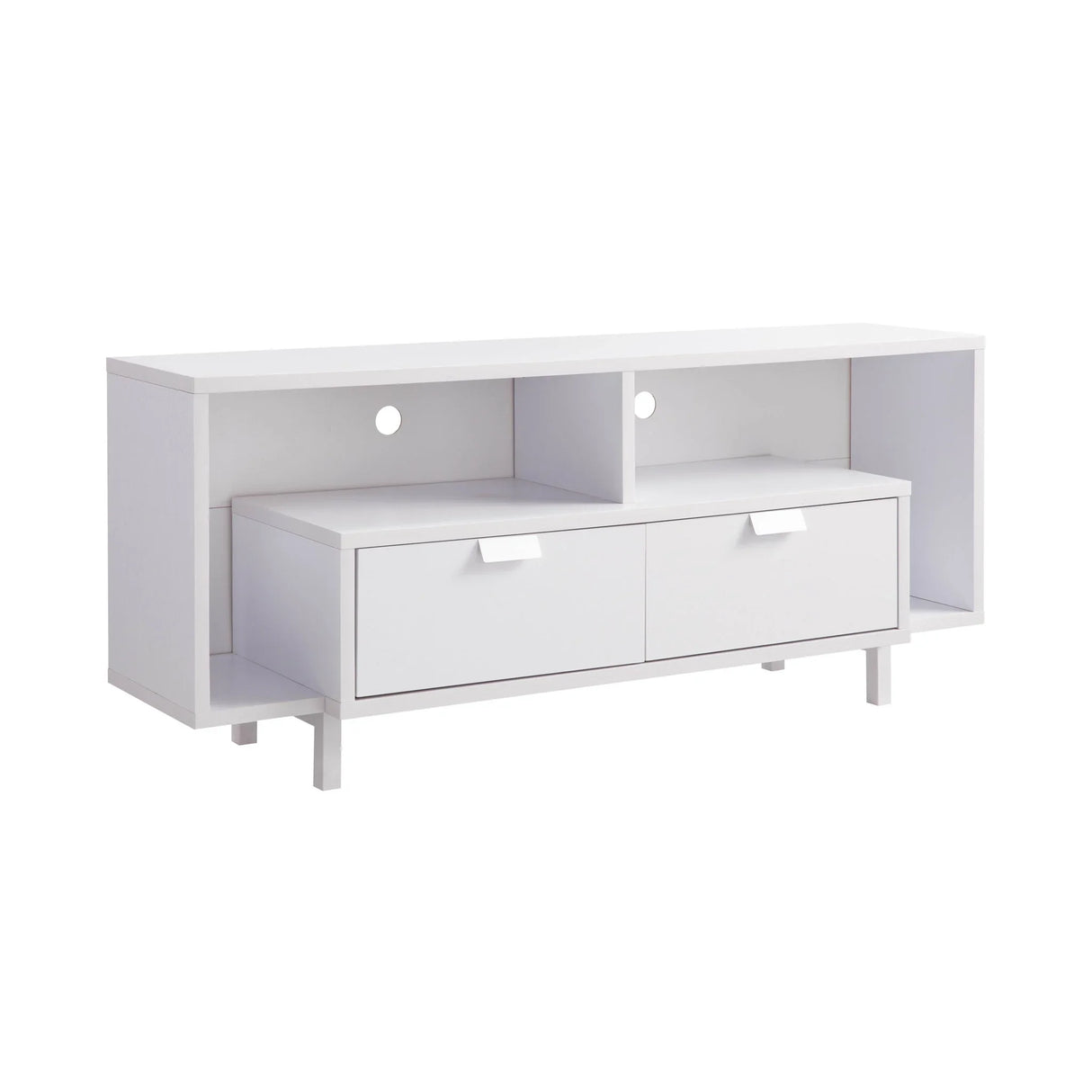 Modern TV Stand & Two Shelves And Two Drawers - Furniture Home Direct