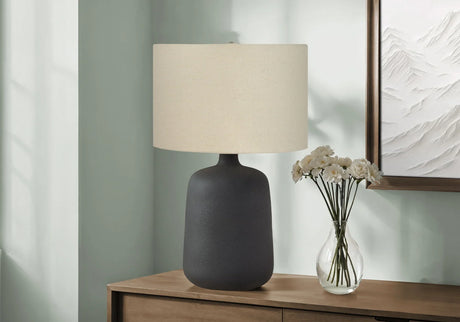 Lighting, Table Lamp Contemporary - Black - Furniture Home Direct