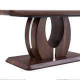 Coffee Table Modern Rectangular Walnut Finish Walnut - Furniture Home Direct