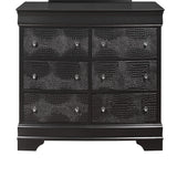 Shaker - 5 Pieces Bedroom Set With Crystal Inspired Tufted Headboard And LED Lighting - Furniture Home Direct