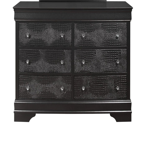 Shaker - Crocodile Metallic Dresser - Furniture Home Direct
