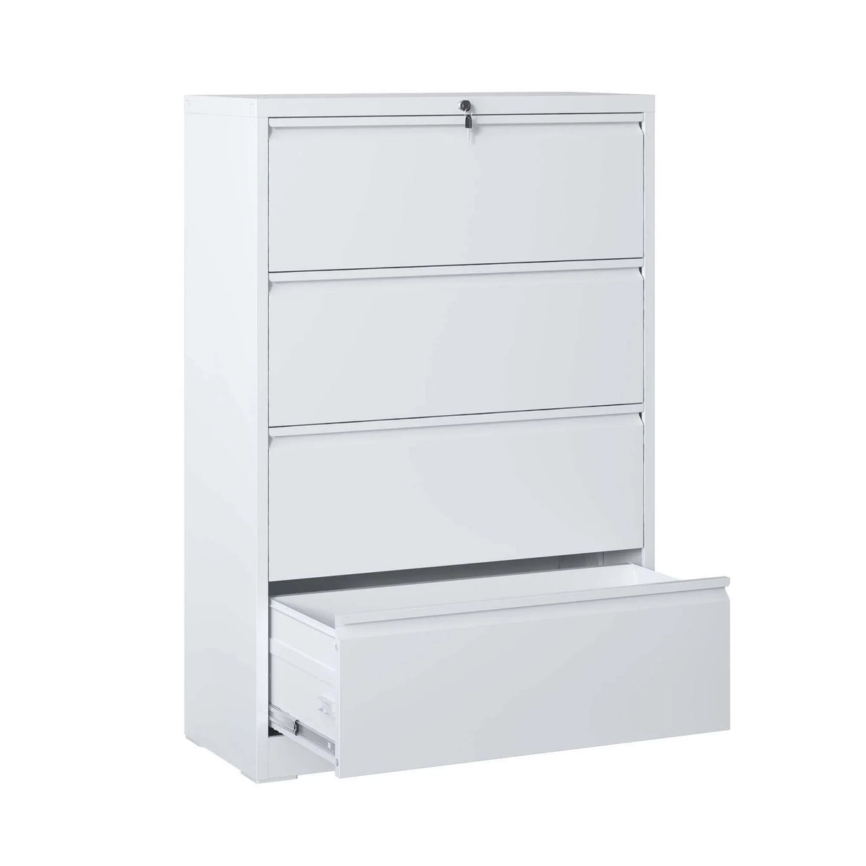 Premium Drawer Metal Lateral File Cabinet With Lock - Furniture Home Direct