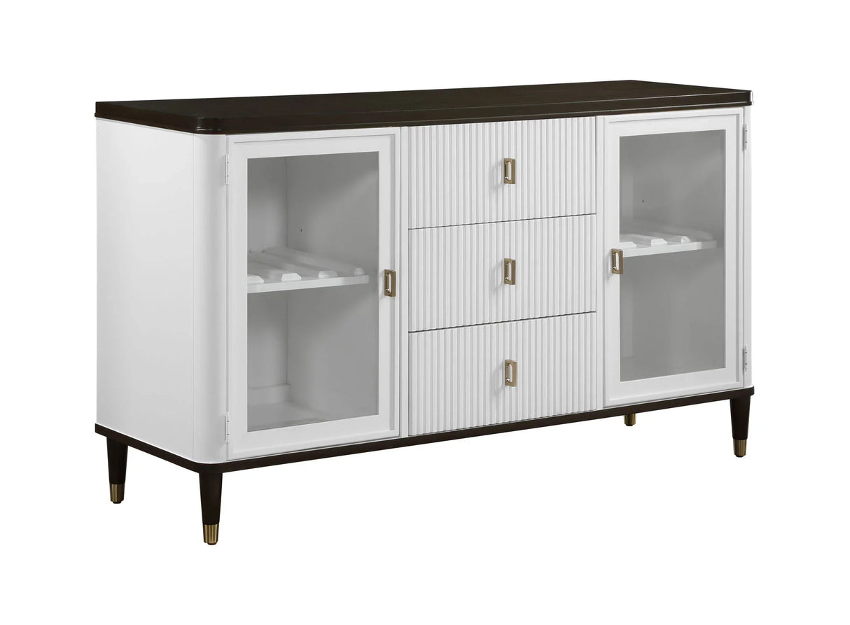 Carene - Server - Brown / White - Furniture Home Direct