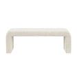 Modern Contemporary Waterfall Bench - Cream - Furniture Home Direct