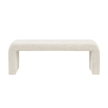 Modern Contemporary Waterfall Bench - Cream - Furniture Home Direct