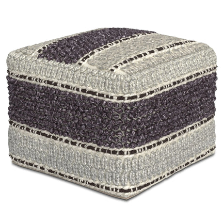 Grady - Handcrafted Square Pouf - Furniture Home Direct
