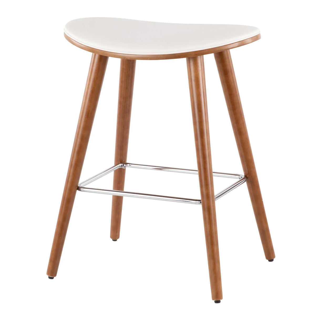 Saddle - Contemporary Counter Stool (Set of 2) - Furniture Home Direct