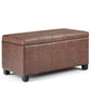 Dover - Upholstered Storage Ottoman Bench - Furniture Home Direct