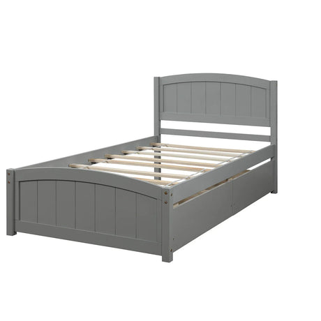 Platform Bed & Headboard, Footboard And Wood Slat Support - Furniture Home Direct