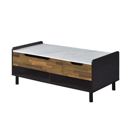 Axel - Printed Faux Marble Coffee Table With Lift Top - Marble - Furniture Home Direct
