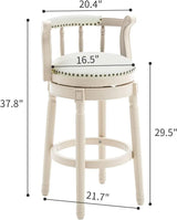 Leather Wooden Bar Stool - Furniture Home Direct