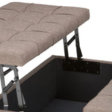 Harrison - Upholstered Coffee Table Storage Ottoman - Furniture Home Direct