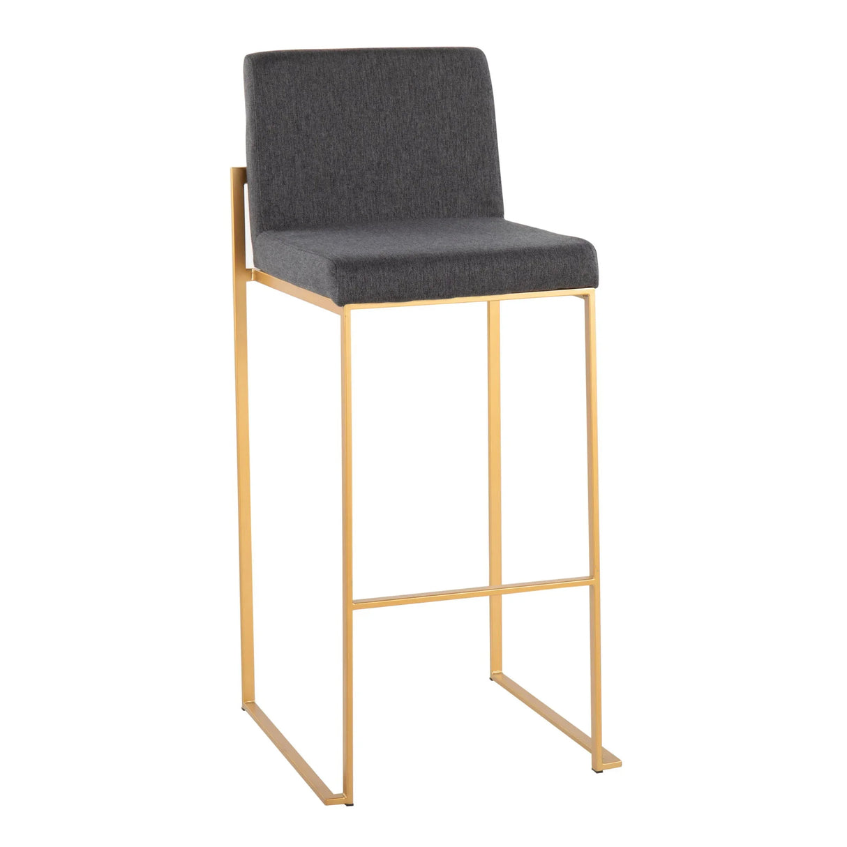 Fuji - Contemporary Design High Back Barstool (Set of 2) - Furniture Home Direct