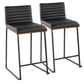 Mason Mara - Contemporary Fixed Height Quality Counter Stool (Set of 2) - Furniture Home Direct