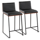 Mason Mara - Contemporary Fixed Height Quality Counter Stool (Set of 2) - Furniture Home Direct