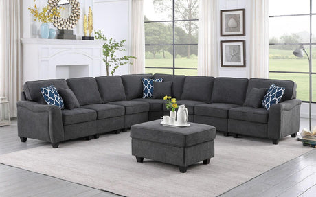 Leo - Woven Modular Sectional Sofa Comfort And Style - Furniture Home Direct