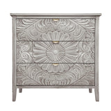 3 Drawer Cabinet, American Furniture, Suitable For Bedroom, Living Room - Light Gray - Furniture Home Direct