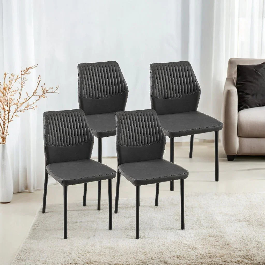 Dining Chairs Living Room Chair Modern Kitchen Armless Side Chair With Metal Legs - Furniture Home Direct