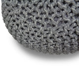 Nikki - Handcrafted Hand Knit Round Pouf - Furniture Home Direct